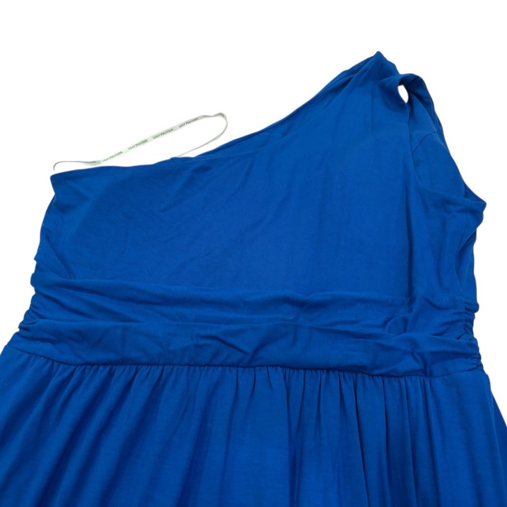 Lilly Pulitzer Cobalt Blue One Shoulder Maxi Dress - Picture 5 of 7